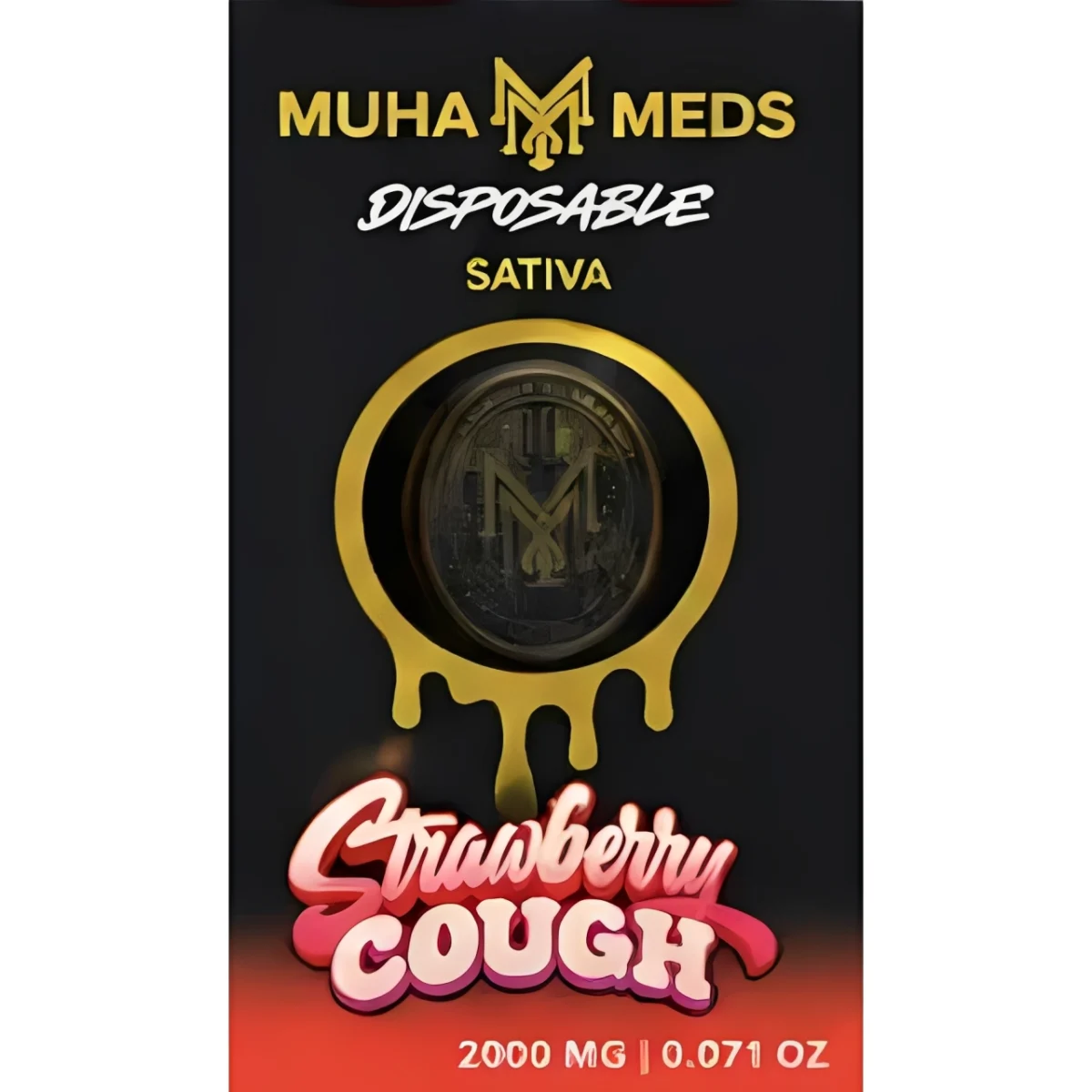 Muha Meds - 2000mg Vape Pen - Strawberry Cough