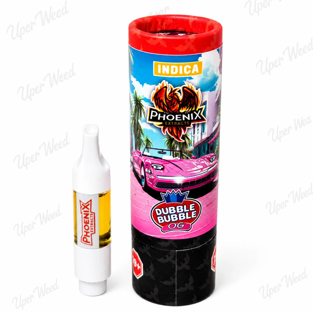 Phoenix Indica - Dubble Bubble OG 1g Live Resin Vape Cartridge product image