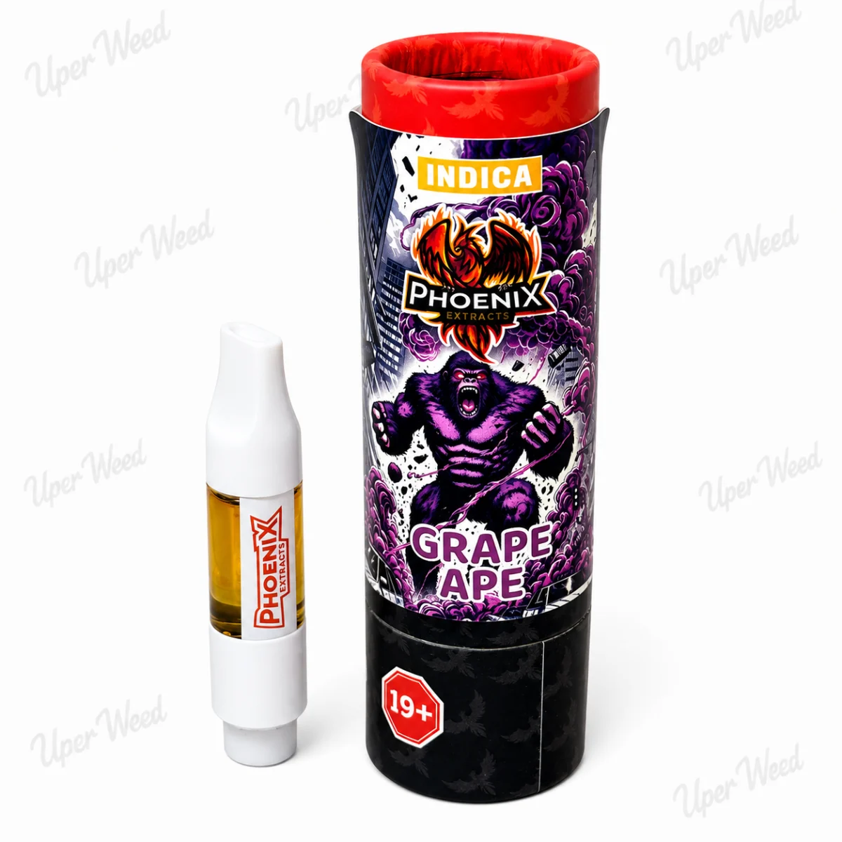 Phoenix Indica - Grape Ape OG 1g Live Resin Vape Cartridge product image