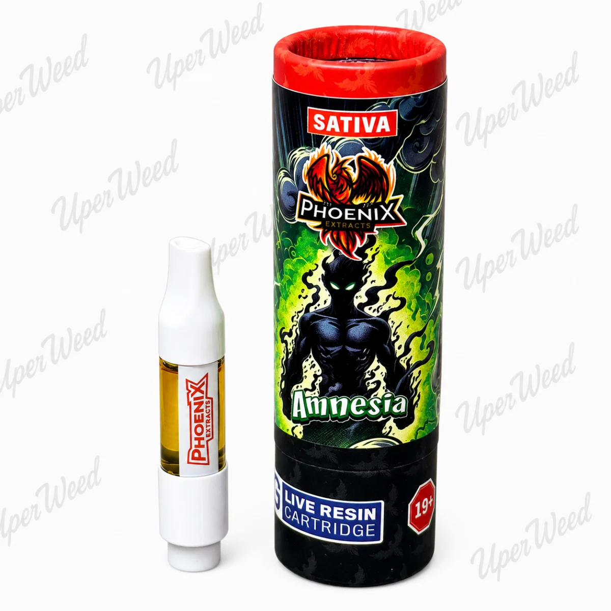 Phoenix Sativa - Amnesia 1g Live Resin Vape Cartridge product image