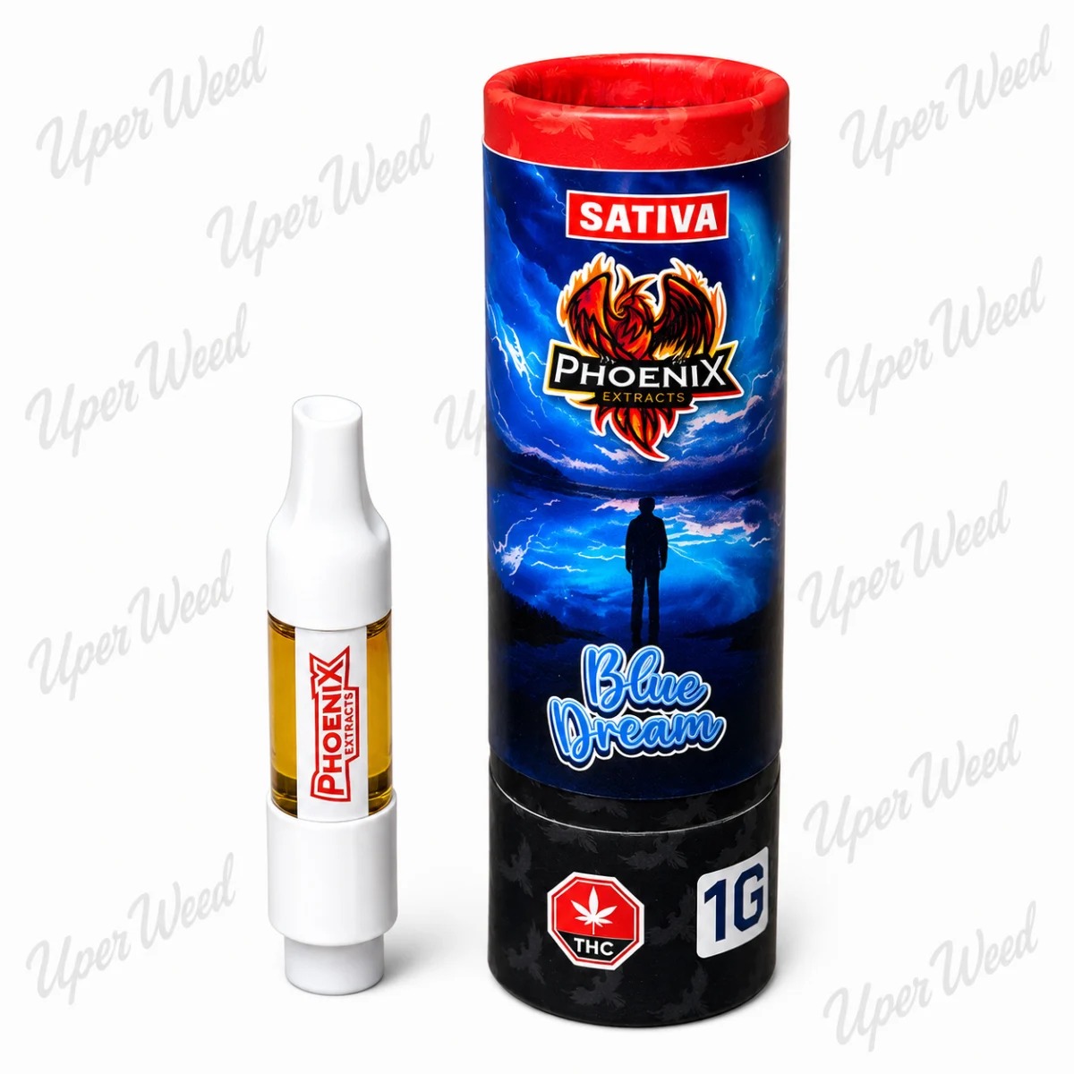 Phoenix Sativa - Blue Dream 1g Live Resin Vape Cartridge product image