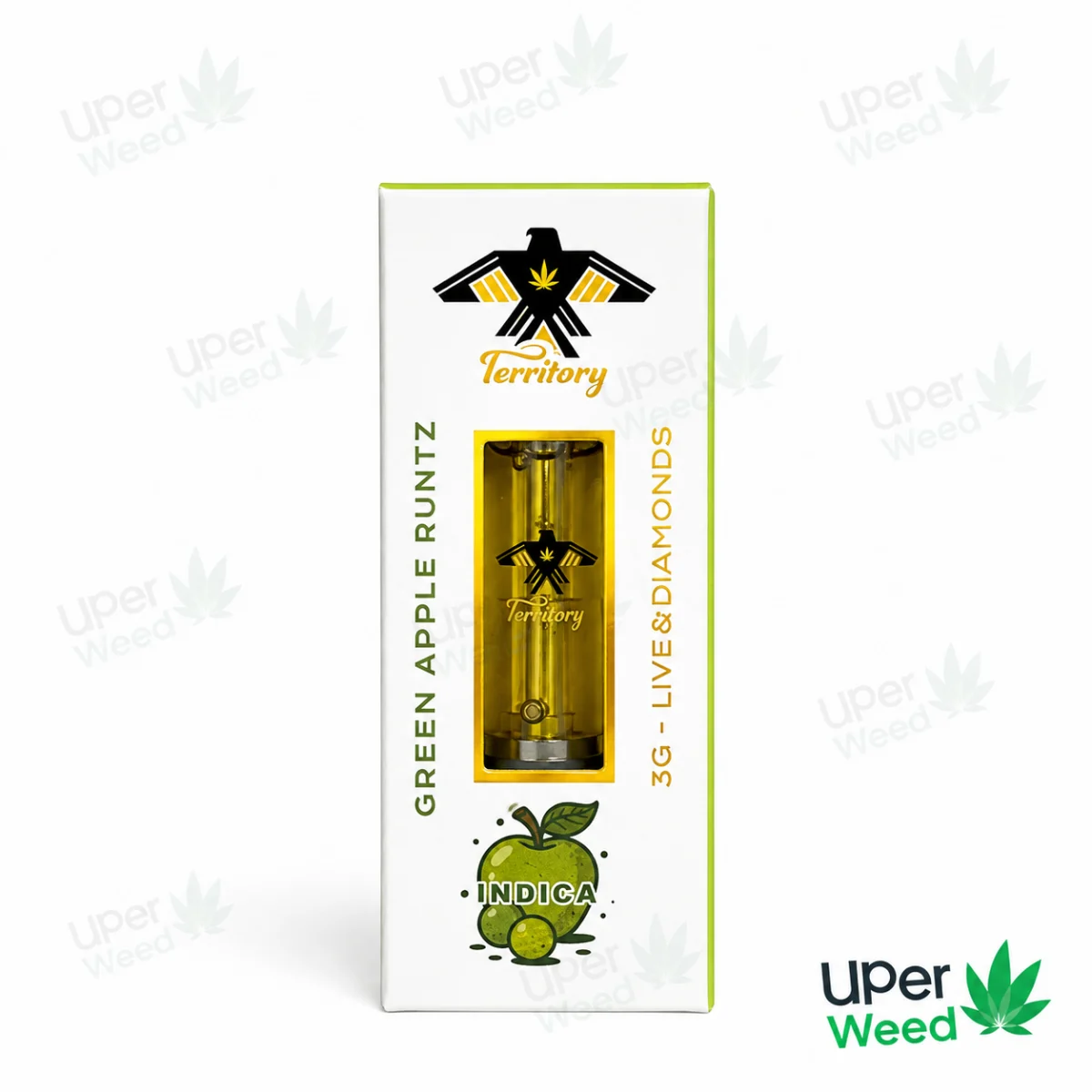 Territory 3G Cartridges | Live Diamonds Green Apple Runtz Indica product image