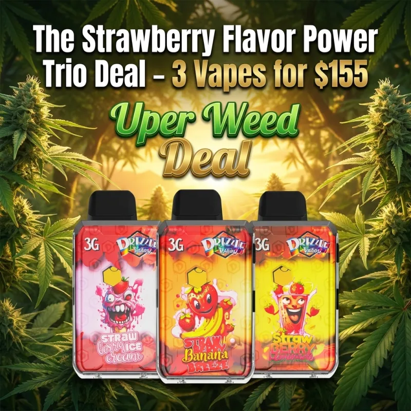 The Strawberry Flavor Power Trio Deal – 3 Vapes for $155 product image 4