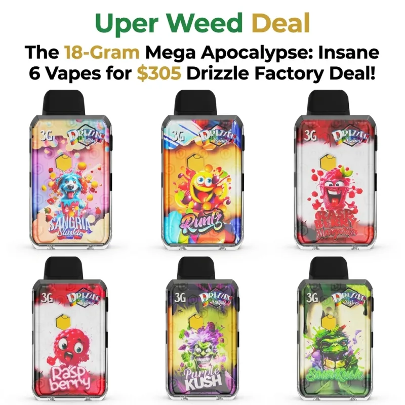 The 18-Gram Mega Apocalypse: Insane 6 Vapes for $305 Drizzle Factory Deal! product image 3