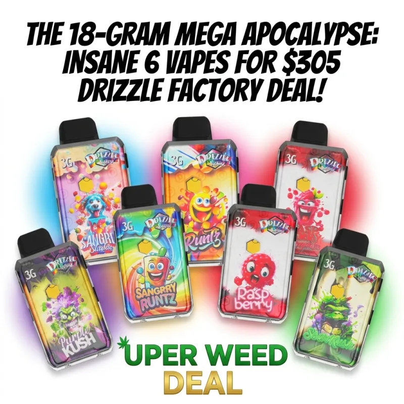 The 18-Gram Mega Apocalypse: Insane 6 Vapes for $305 Drizzle Factory Deal! product image 4