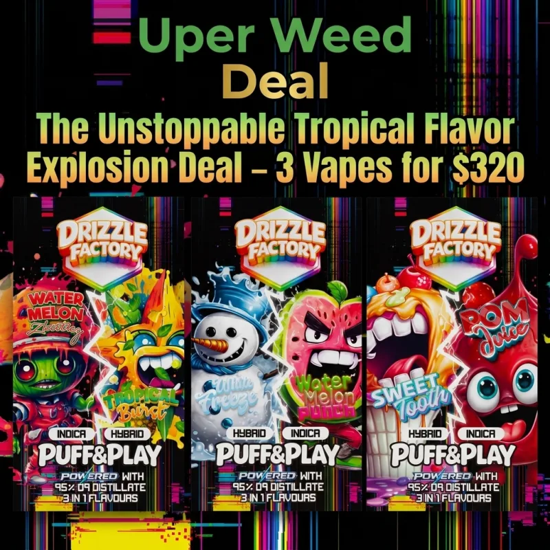 The Unstoppable Tropical Flavor Explosion Deal – 3 Vapes for $320