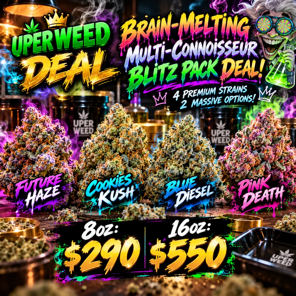 Brain-Melting Multi-Connoisseur Blitz Pack Deal! [ 8oz: $290 | 16oz: $550 ] product image