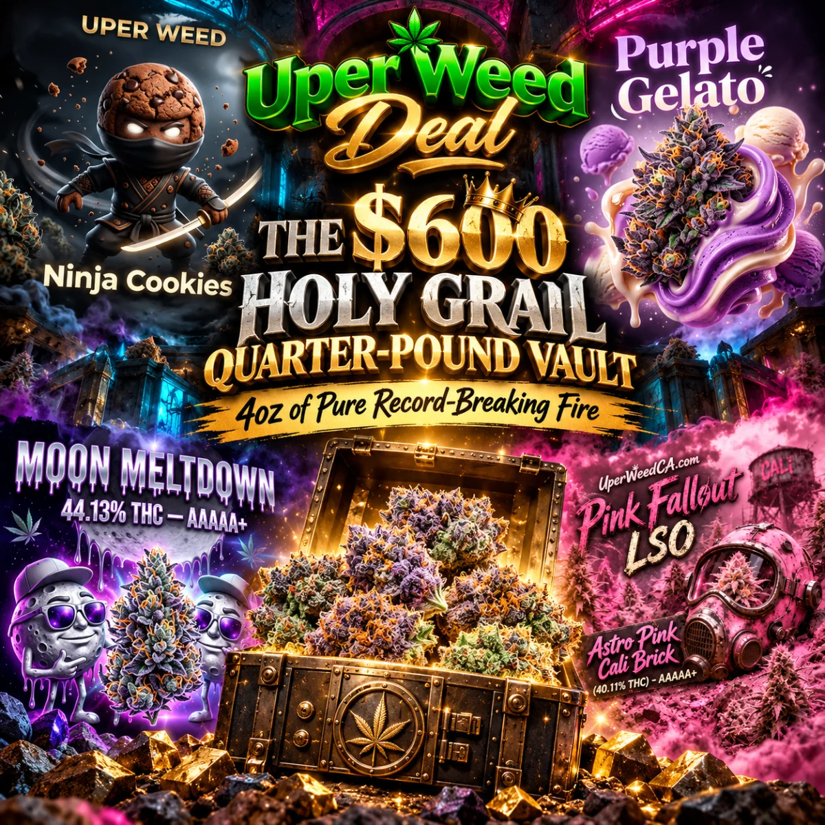 THE $600 HOLY GRAIL QUARTER-POUND VAULT | 4oz of Pure Record-Breaking Fire product image